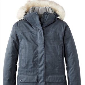 LL Bean Women’s Baxter State Parka, medium, navy heather, NWOT